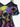 Gothic Cold Shoulder Colorful Skull Octopus Print Cami T-shirt