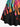 Gothic Plus Size Rainbow Colorful Ombre Fire Flame Print Backless A Line Tank Dress