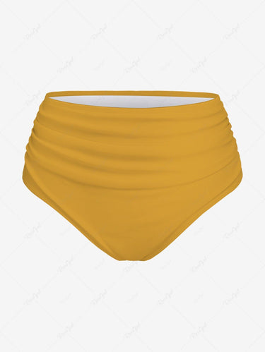 Gothic Plus Size Skulls Mushroom Print Peplum Hem Backless Tankini Swimsuit