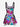Gothic Rose Flower Skull Butterfly Print Ombre Lace Up A Line Tank Dress