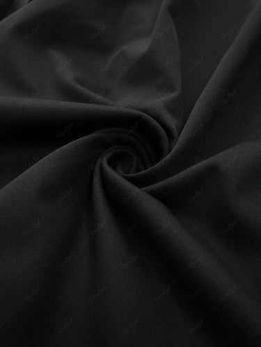 Gothic Heart Buckle Decor Lace Up Grommet Crisscross A Line Suspender Skirt