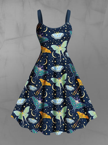 Gothic Plus Size Butterfly Moon Star Galaxy Print A Line Tank Dress – Rgothic Gothic Plus Size Butterfly Moon Star Galaxy Print A Line Tank Dress – Rgothic