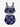Gothic Plus Size Sun Moon Star Ombre Galaxy Print Peplum Hem Tankini Swimsuit (Adjustable Shoulder Strap)