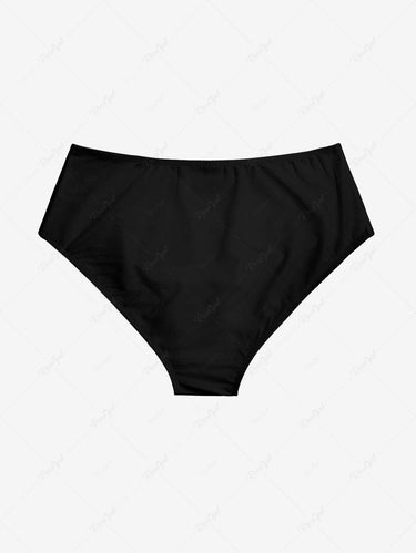 Gothic High Waisted Solid Swim Bottom