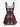 Gothic Mysterious Gesture Moon Star Floral Mushroom Skull Owl Print Lace Up A Line Tank Dress