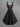 Gothic Plus Size Floral Flocking Lace Up Zipper A Line Dress
