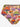 Gothic Plus Size Colorful Mushroom Print Lace Up Tankini Swimsuit (Adjustable Shoulder Strap)