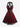 Gothic Grommet Lace-up Bowknot Panel Skulls Lace Halter Dress