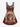 Gothic Plus Size Skull Flower Wreath Print Crisscross Strappy A Line Cami Dress
