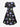 Gothic Plus Size Colorful Skull Alien Sun Star Print Cinched A Line Dress