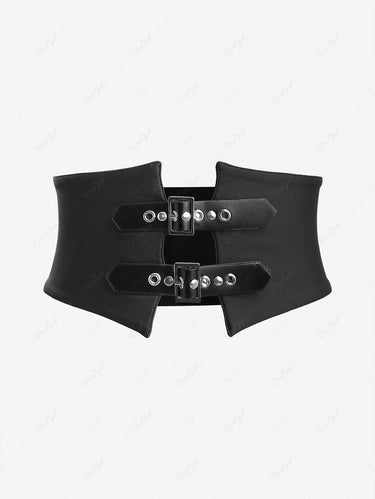 Gothic Skull Bone Print Flocking Handkerchief Dress with Removable Belt