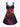 Gothic Plus Size Halloween Cross Tomb Crow Ombre Print Crisscross Cami Dress