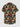 Gothic Plus Size Skull Tropical Leaf Hibiscus Flower Print Hawaii Button Pocket Shirt For Men