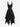 Gothic Lace Up Zipper Grommets Handkerchief Dress