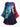 Gothic Plus Size Bat Castle Moon Ombre Galaxy Print Halloween A Line Dress