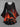 Gothic Plus Size Pumpkin Crow Bat Fire Print Halloween A Line Dress
