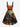 Gothic Plus Size Halloween Pumpkin Cat Bat Tree Print Buttons Turn Down Collar Dress With Belt