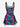 Gothic Ink Painting Skull Bat Print Halloween Lace Up A Line Tank Dress