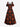 Gothic Plus Size Pumpkin Candle Chandelier Print Halloween Cold Shoulder Crisscross A Line Maxi Dress