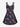Gothic Plus Size Skeleton Rainbow Stars Galaxy Print Crisscross Strappy A Line Cami Dress