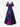 Gothic Plus Size Skull Hibiscus Flower Print Hawaii Cold Shoulder Crisscross A Line Maxi Dress