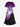 Gothic Plus Size Halloween Bat Tree Castle Print Split Midi Dress