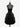 Gothic Flower Leaf Gilding Lace Up Layered A Line Velvet Tank Dress