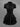 Gothic Turn-down Collar Button Tied Layered Ruffles A Line Solid Shirted Dress