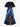Gothic Plus Size Halloween Ghost Bat Castle Print Split Midi Dress