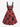 Gothic Plus Size Christmas Tree Skull Butterfly Print Button A Line Dress with Removable Belt