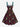 Gothic Plus Size Christmas Elk Holly Print A Line Tank Dress