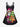 Gothic Plus Size Christmas Tree Santa Claus Gingerbread Painting Splatter Print Crisscross Cami Dress