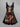 Gothic Plus Size Christmas Tree Ball Lady Elf Print Crisscross Cami Dress