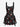Gothic Christmas Snowflake Ombre Plaid Print Lace Up A Line Dress