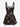 Gothic Christmas Snowflake Ombre Plaid Print Lace Up A Line Dress