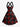 Gothic Christmas Plaid Branch Print Crisscross Strappy Halter A Line Dress