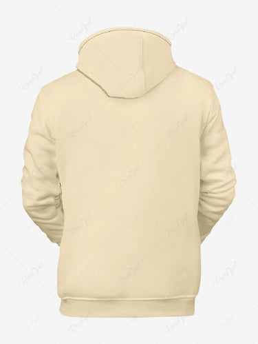 Gothic Plus Size Christmas Tree Ball Cat Print Pullover Long Sleeves Hoodie For Men