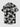 Gothic Plus Size Ombre Skull Print Button Pocket Shirt For Men