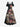 Gothic Plus Size Skull Flower Books Candle Print Cold Shoulder Crisscross Strappy A Line Maxi Dress