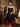 Gothic Rose Flower Jacquard Cinched Eyelash Lace Trim Asymmetric Dress