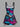 Gothic Skull Flower Fan Geometric Colorblock Print Lace Up A Line Dress