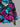 Gothic Skull Flower Fan Geometric Colorblock Print Lace Up A Line Dress