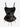 Gothic Flower Flocking Lace Up Peplum Hem Zipper Back Top