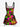 Gothic Skull Colorblock Print Lace Up A Line Dress