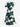 Gothic Plus Size Tropical Leaf Hibiscus Flower Print Hawaii Split Pocket A Line Midi Dress