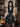 Gothic Turn-down Collar Lace Up Sheeny Layered A Line Dress