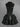 Gothic Turn-down Collar Lace Up Sheeny Layered A Line Dress