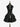 Gothic Turn-down Collar Lace Up Sheeny Layered A Line Dress