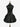 Gothic Turn-down Collar Lace Up Sheeny Layered A Line Dress