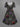Gothic Plus Size Mirror Flower Print Cinched A Line Dress